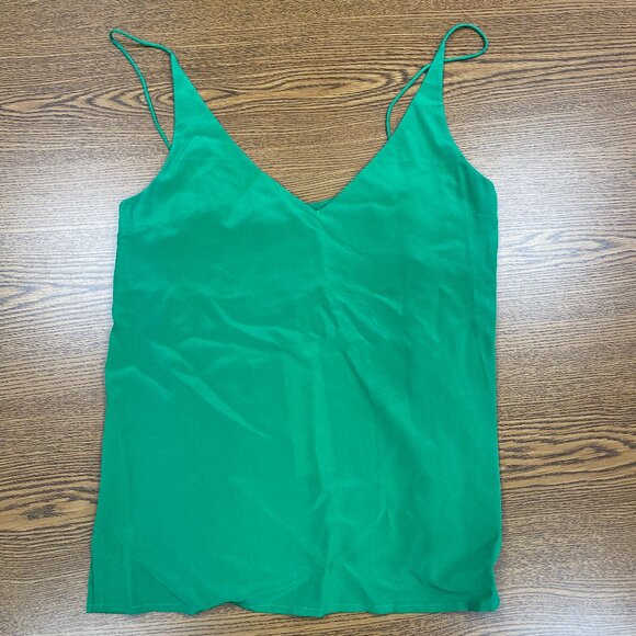 Ginia RTW 100% Silk Camisole, Kelly Green - NWT - Picture 1 of 6